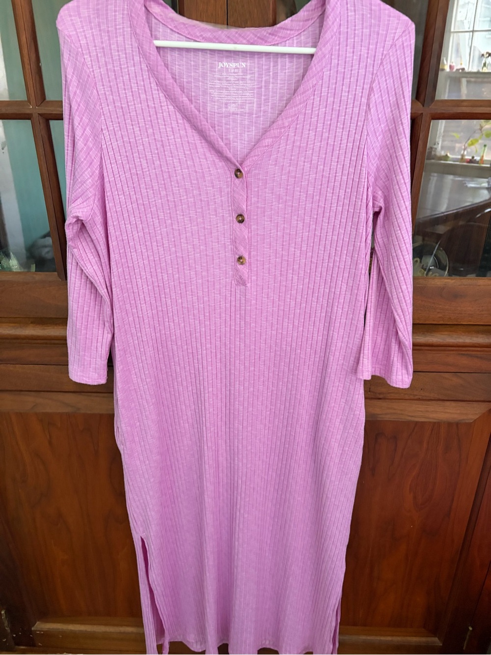 JOYSPUN Women's 3/4 Sleeve Knit Pajamas Size Small